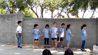 cha cha slide performance by 1st & 2nd grade