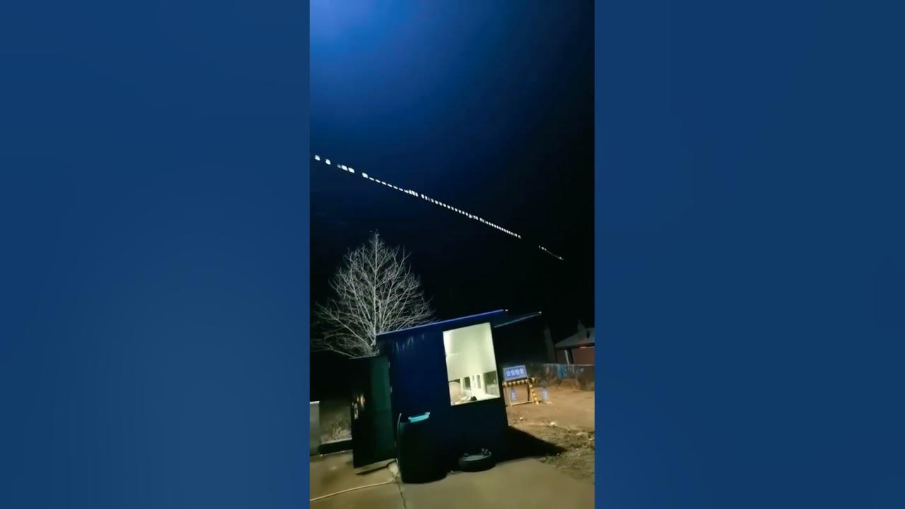 Elon Musk's Starlink satellite stunning view from India and China Border 🛰️📡