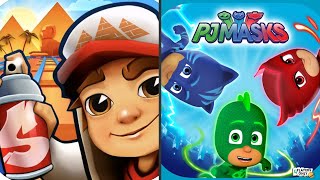 Subway Surfers 🏜️ CAIRO 2022 Vs PJ Masks: Super City Run! screenshot 3