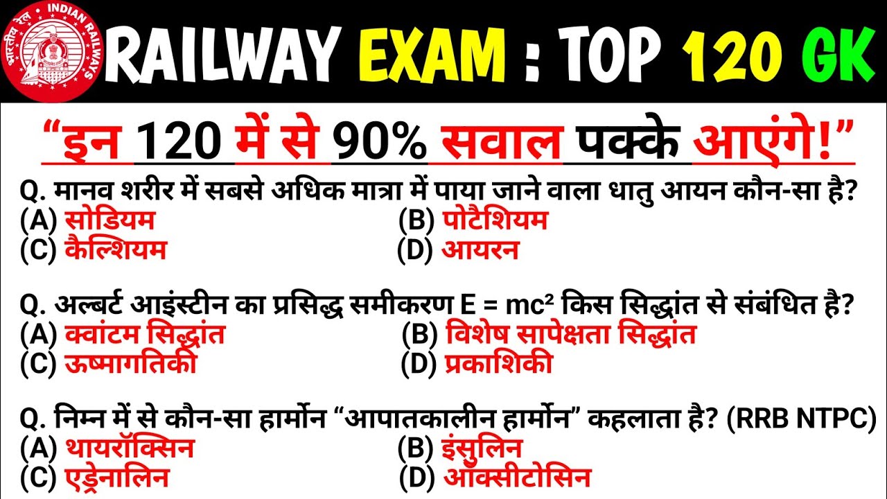 RRB NTPC Previous Year Question Paper || Railway NTPC CBT-1 Previous Year Question Paper 2021