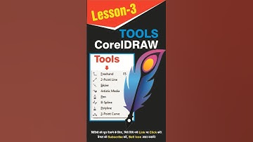 CorelDRAW Tutorial | Lesson-3 | CorelDRAW Tools | Freehand, 2-Point Line, Bezier, Artistic Media etc