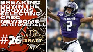 Breaking Down and Analyzing the Cleveland Browns Drafting Greg Newsome