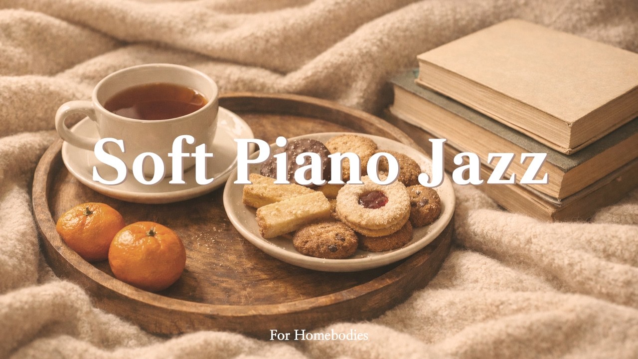 [Playlist] 극I 집순이의 충전 시간 | Soft Piano Jazz for Stress Relief, Deep Focus