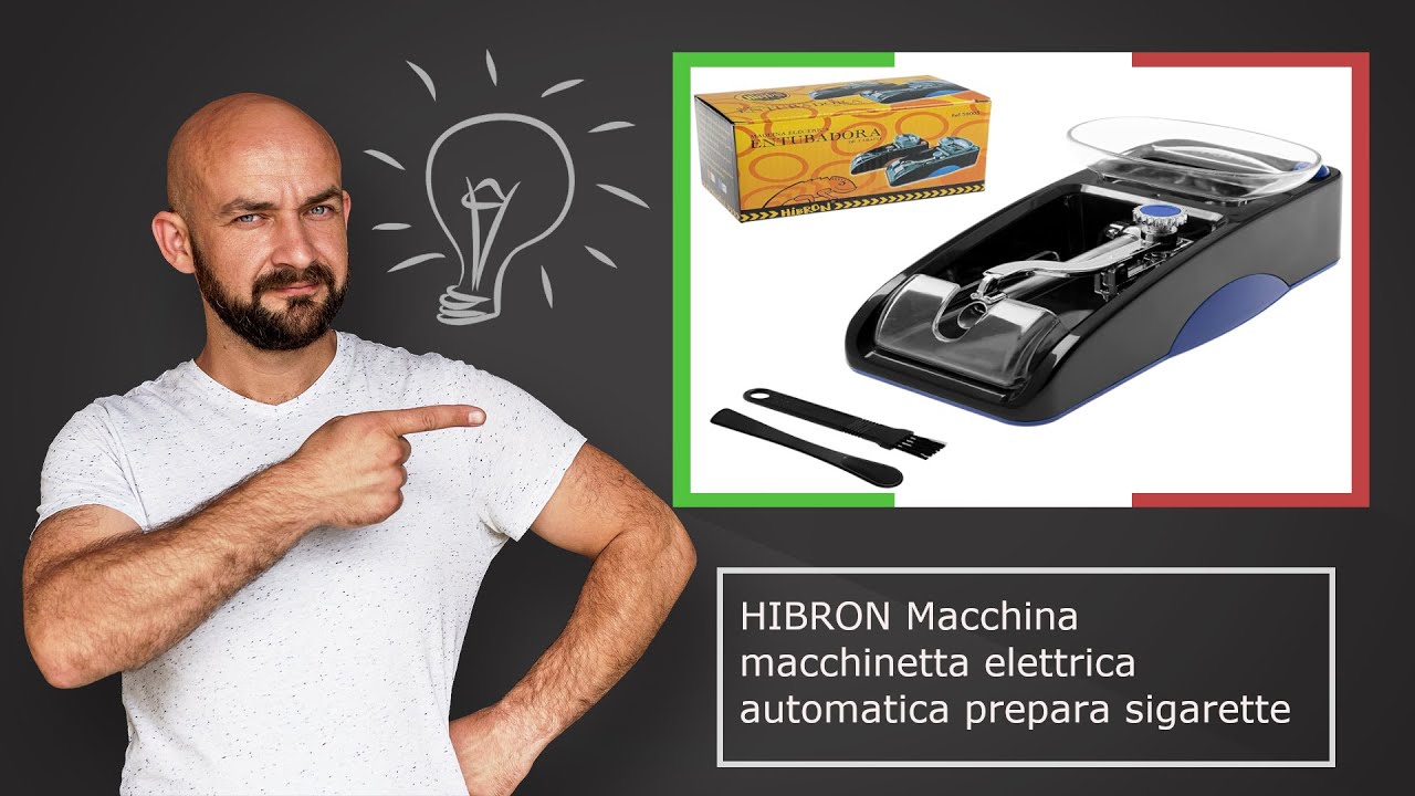 🇮🇹 HIBRON Macchina macchinetta elettrica automatica prepara sigarette –  Descrizione e offerta 