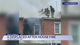 7 displaced in Northwest DC fire