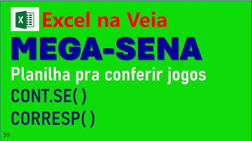 Mega-sena, planilha para conferir.
