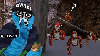 Gorilla Tag Pro Vs 9 Hunters Manhunt (Christmas Edition)