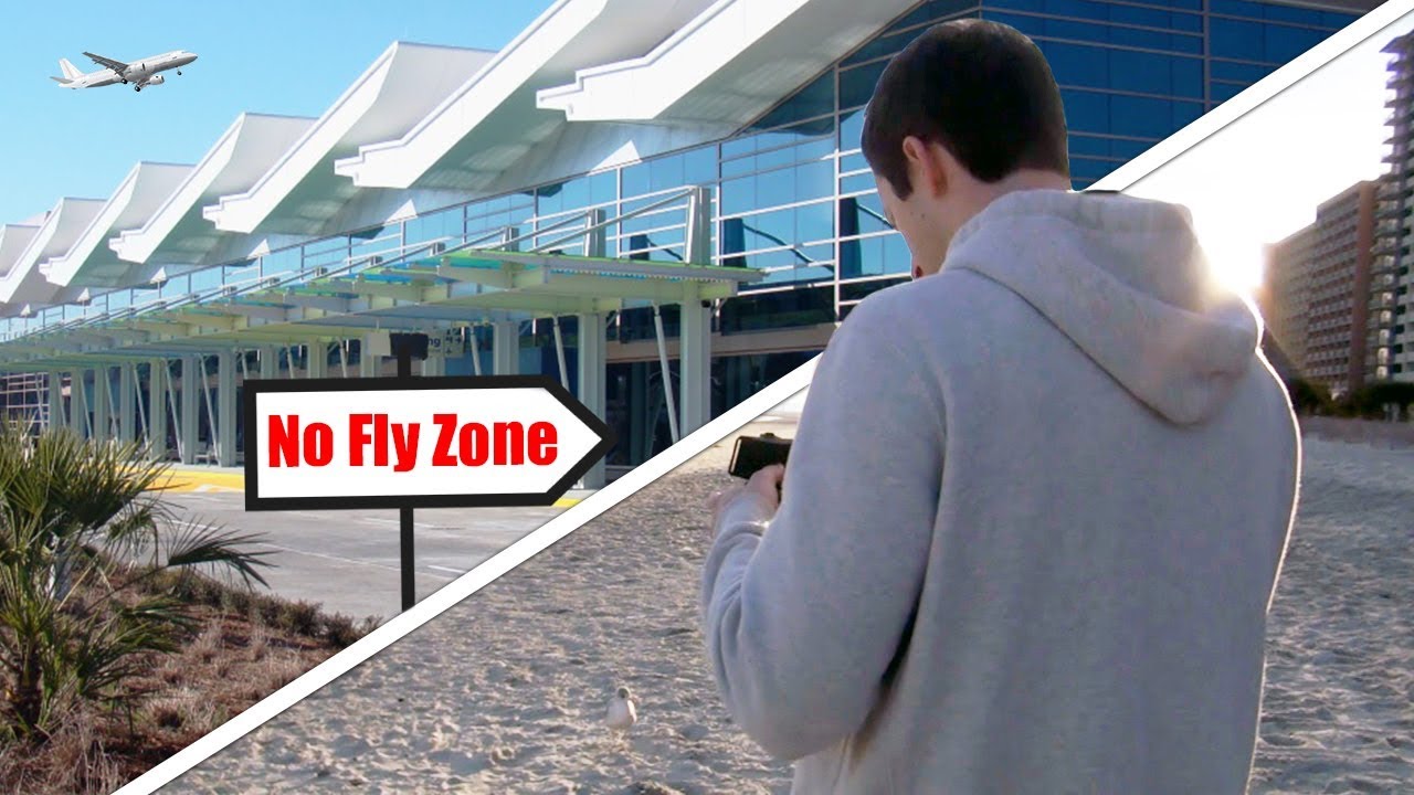 Flying my drone near Myrtle Beach International Airport (Oceanfront Height Test) YouTube