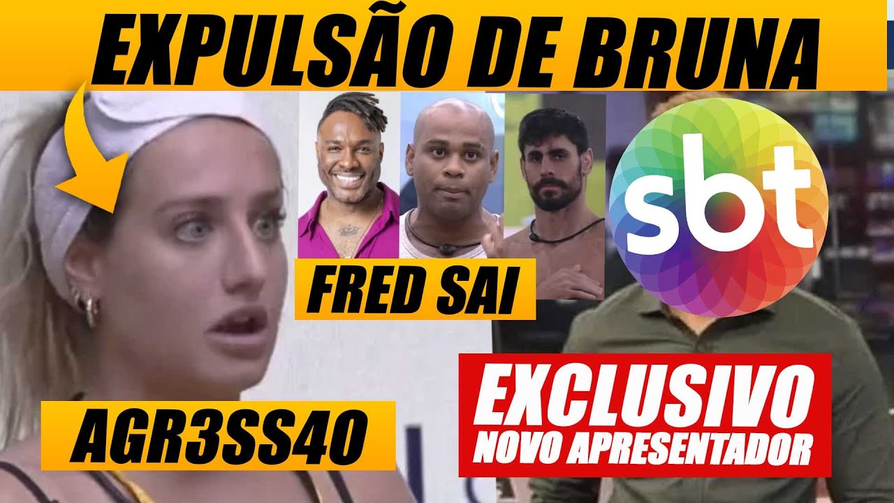 💥BOMBA! Expulsão de Bruna Griphao após agr3ss4ao + Novo Apresentador do SBT + Enquete paredão BBB23