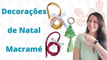 ✅DECORAÇÕES de NATAL em MACRAMÉ - tutorial passo a passo muito completo (christmas ornaments diy)✨