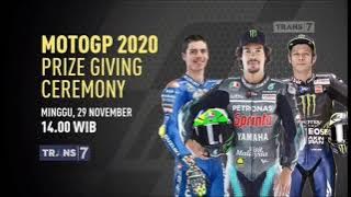 Promo Trans7 : MotoGP 2020 Prize Giving Ceremony [30sec]