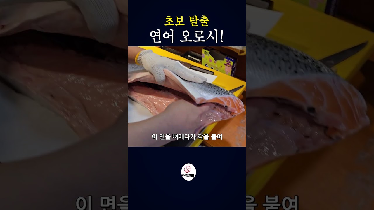 초보탈출! 연어 (다이묘) 오로시 방법!