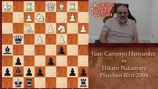 Thumbnail for 5 Minutes with Ben: Juan Campayo Hernandez vs Hikaru Nakamura, Playchess Blitz 2004