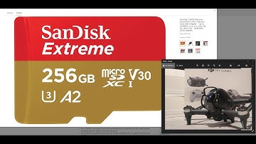 DJI FPV: the micro sd card TO USE and WHY