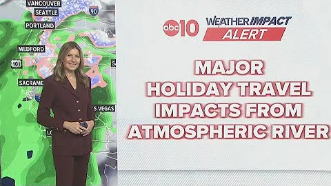 Atmospheric river drives California rain and Sierra snow into Christmas