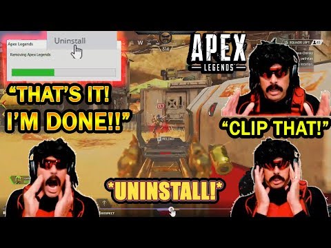 DrDisrespect OFFICIALLY UNINSTALLS Apex in RAGE After Watching His Replay!