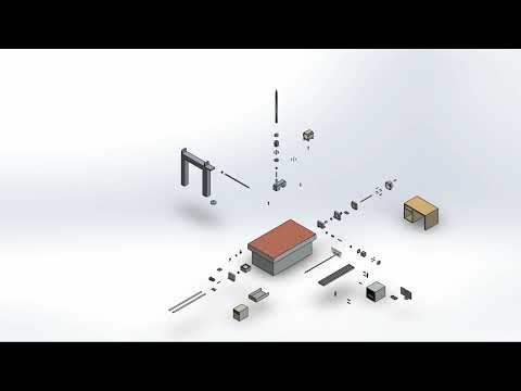 Coordinate Measuring Machine CMM Exploded and Collapse video