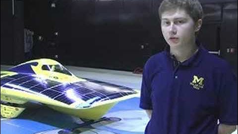 U of M Solar Car at Chrysler Wind Tunnel