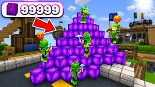Fiz A Maior Defesa De Obsidian Na Cama Blockman Go Bedwars