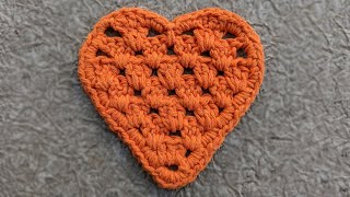 Crochet Lace Heart Coaster for St. Valentines Day @crochetbits