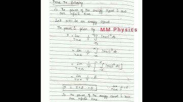 SRM University - Signals and Systems - Prove the power of the energy signal is zero