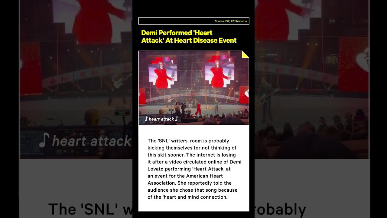 Demi Lovato Sings 'Heart Attack' at American Heart Association Event