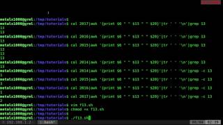 09 How Many Friday the 13ths are There in a Year Linux Shell Tutorial