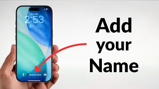 How to Add your Name on your iPhone Lock Screen! (iOS 26) screenshot 1