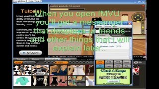 IMVU signing up and getting an avatar Step 1 to IMVU