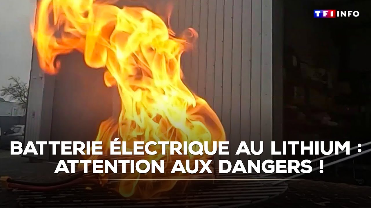 ENQUÊTE - Batterie électrique au lithium : attention aux dangers de la surchauffe !｜TF1 INFO