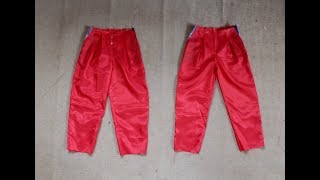 Pattern Drafting Tuto : How to draw the pattern of trousers with pleats