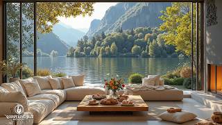 Living Room Morning Relaxing In Lakeside | Tranquill Jazz Piano Music for Good Mood, Chill Out