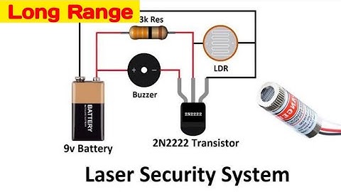 How to make Laser Security Alarm | Laser Home Security System #alarm #securityalarm #circuit