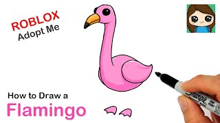 How to Draw a Flamingo | Roblox Adopt Me Pet