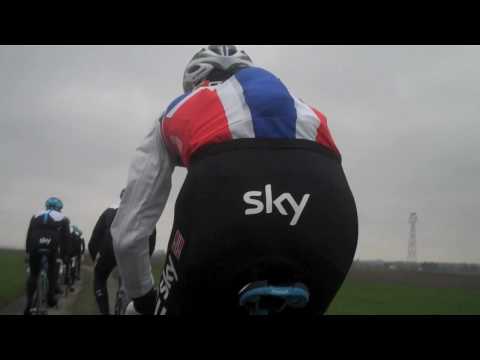 Paris-Roubaix Reconnaissance. Cobbles. Team Sky 2010