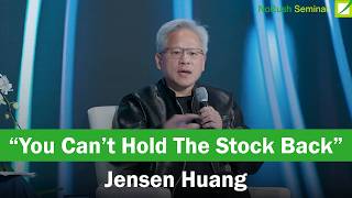Jensen Huang being asked about Nvidia stock