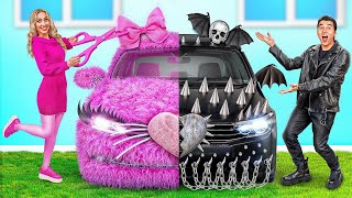 Розовая машина vs Черная машина Челлендж | Смешные Моменты от TeenDO Challenge