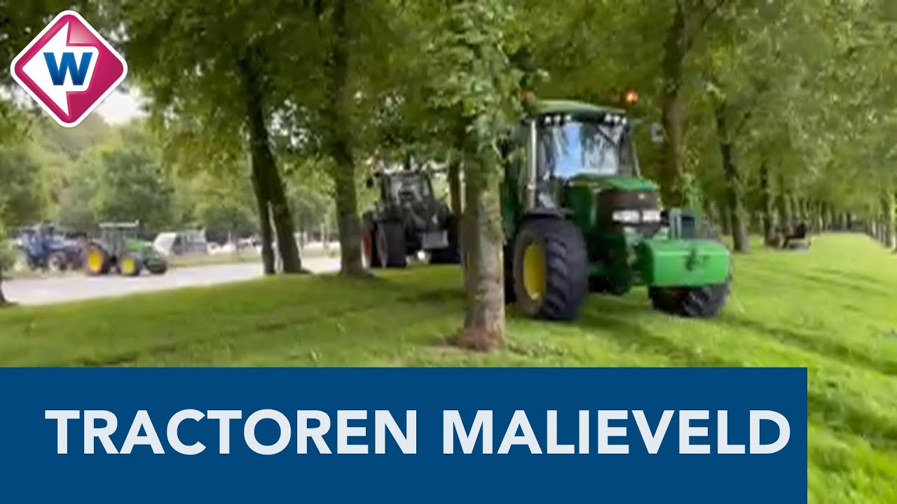Tractoren rijden het Malieveld op - OMROEP WEST