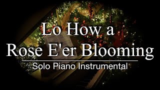Lo How a Rose E’er Blooming – Solo Piano Instrumental Karaoke | Christmas Carol