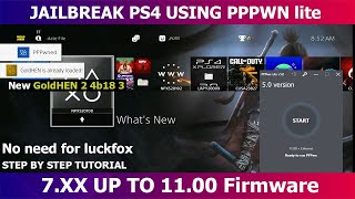 Jailbreak PS4 7.00 - 11.00 Firmware using pppwn lite (No need to use luckfox -Tagalog