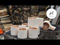 ① Making a wooden cup. #kuksa#woodworking#woodturning
