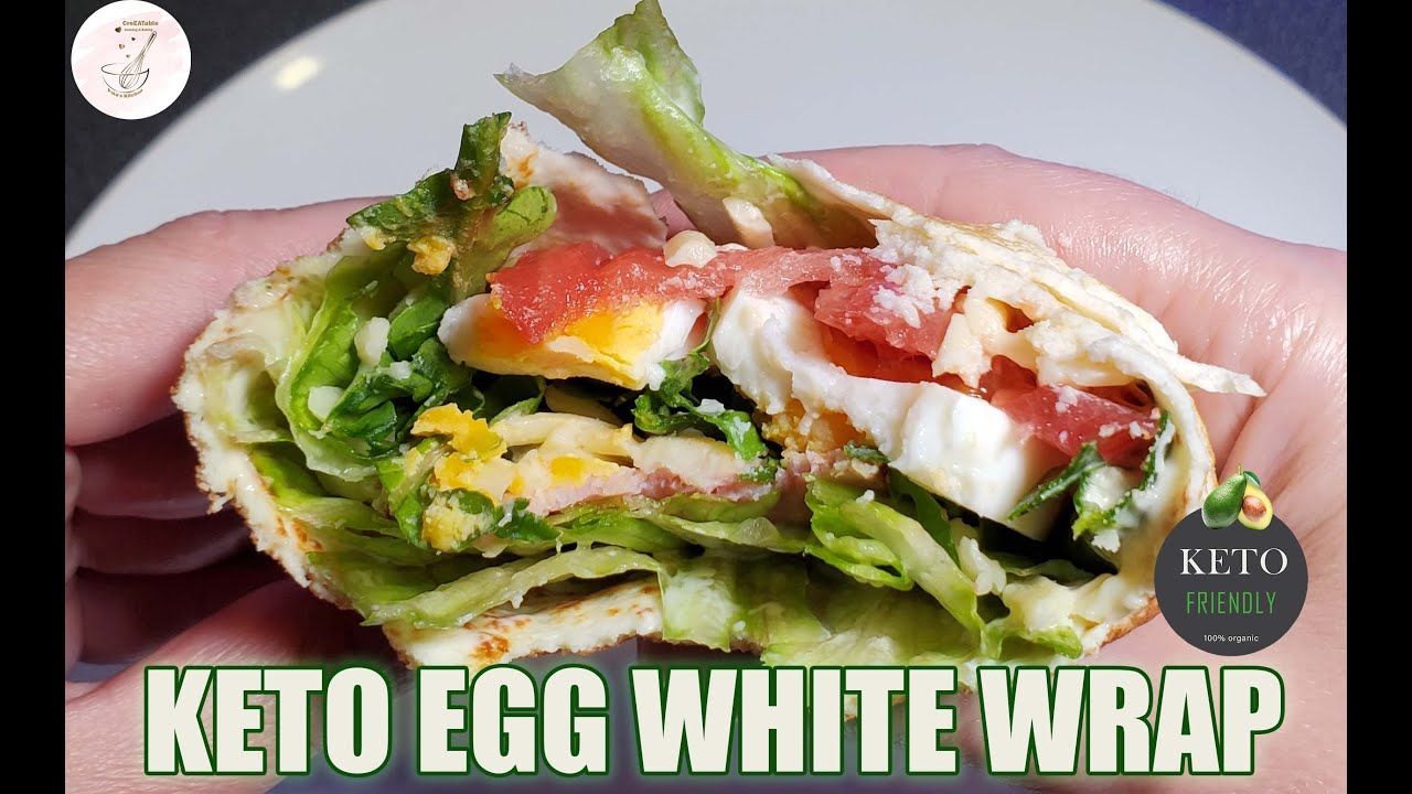 KETO EGG WHITES WRAP WRAP JAJECZNY KETO TORTILLA CreEATable Pola's Kitchen YouTube