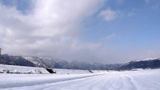 遅4002レ　EF81-101                　　　　2012/01/29　近江中庄～マキノ