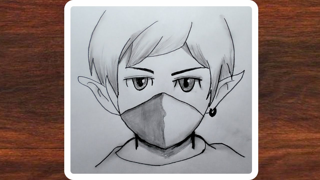 ✨ Easy Anime Elf Girl Drawing | Step-by-Step Pencil Sketch Tutorial ✨