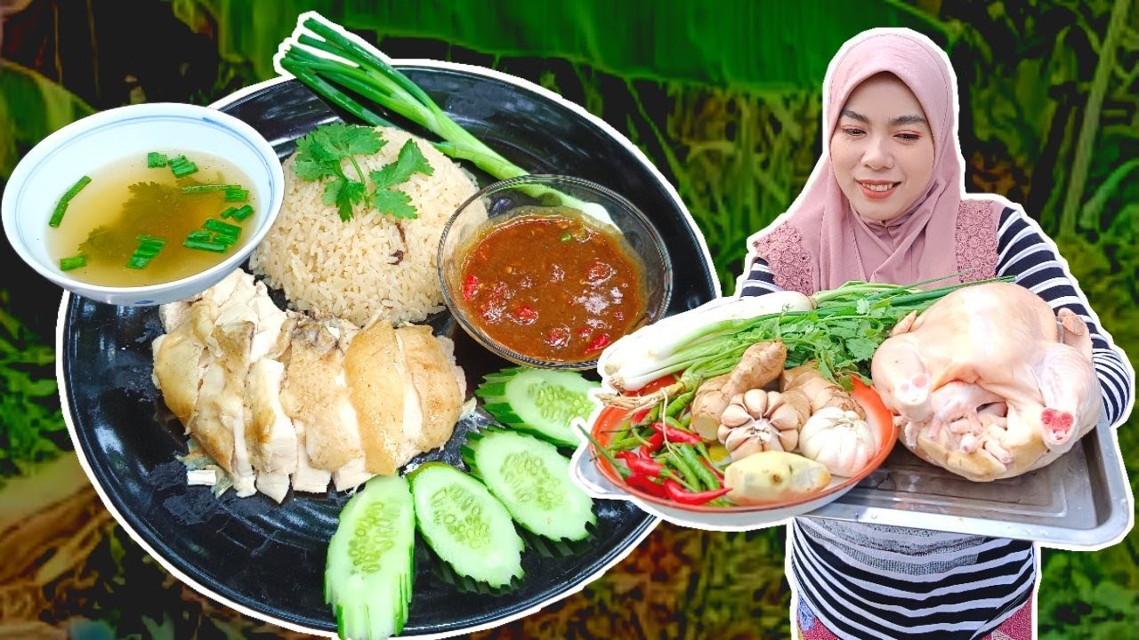 Khao Man Gai ala thai || Nasi ayam thai || Chicken Rice (ข้าวมันไก่)