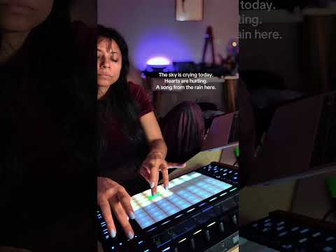 1 hour beat challenge. A song from the rain here #abletonpush3 #musicproducer