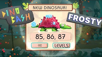 Dino bash (frosty) - dinosaurs mobile gameplay