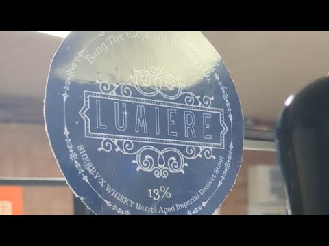 Lumiere Sherry X Whisky Barrel Aged Imperial Cherry Chocolate Stout -Bang The Elephant - Beer Review