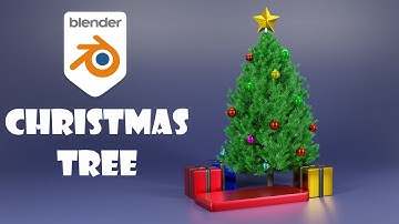 Make Christmas tree in 10 minutes | Blender Tutorial