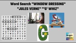 🧩💡Word Search : Window Dressing,  Jules Verne,  "G" Whiz screenshot 2
